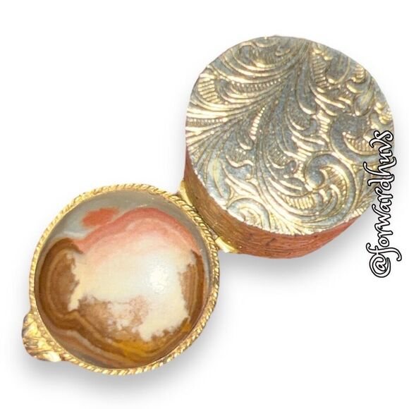 Vintage 1980s Small Snuff/Pill Box - Picture 7 of 10